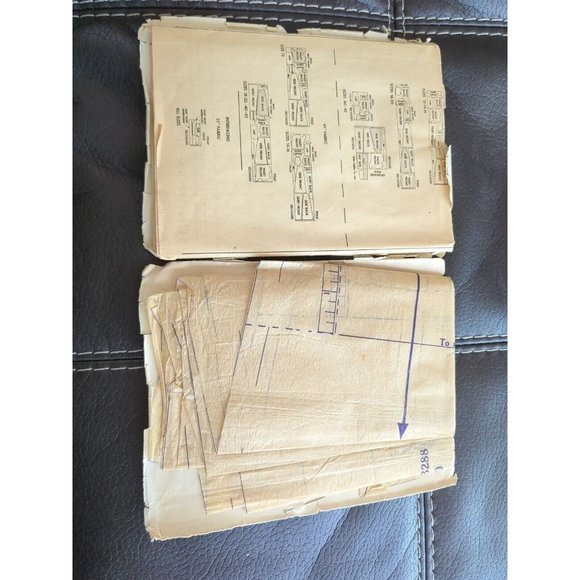 3288 Vintage McCalls SEWING Pattern Misses 1950s Long Sleeves A Line Dress - Picture 4 of 4